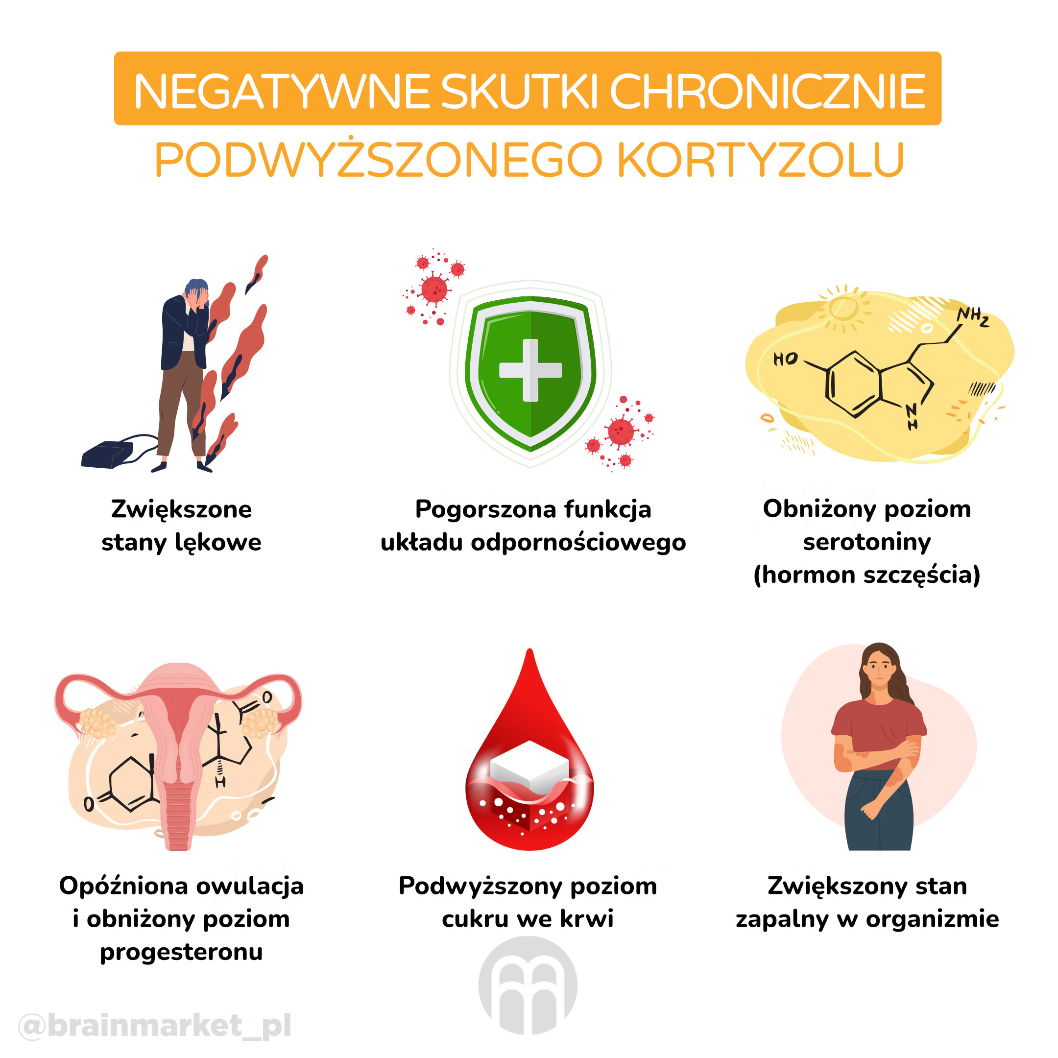 negativní efekty cgronicky zvyseneho kortizolu_infografika_pl